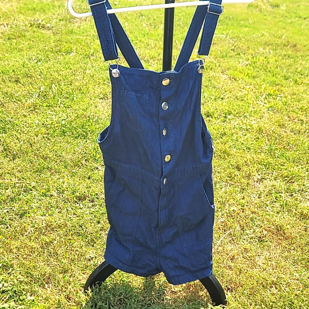 Divided by H&M Blue Overalls Shorts Size 6